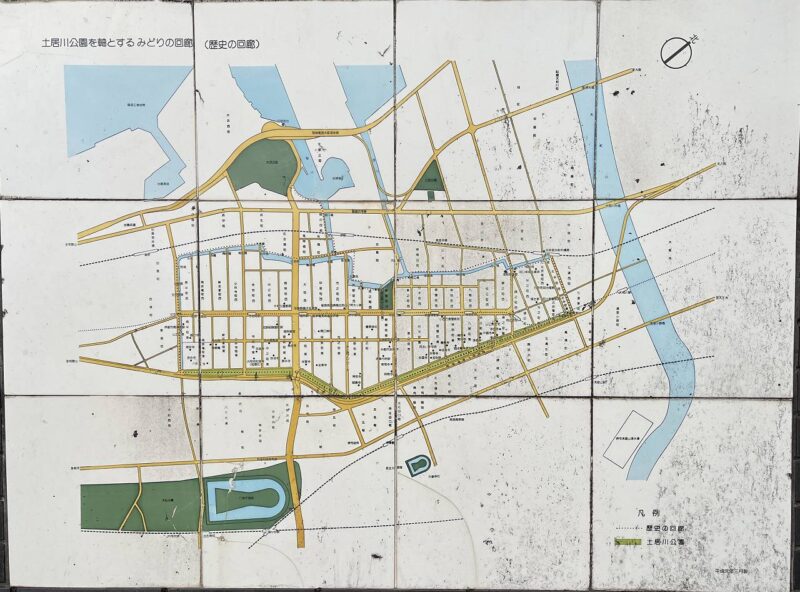 この地図も説明板のものを拡大しました。