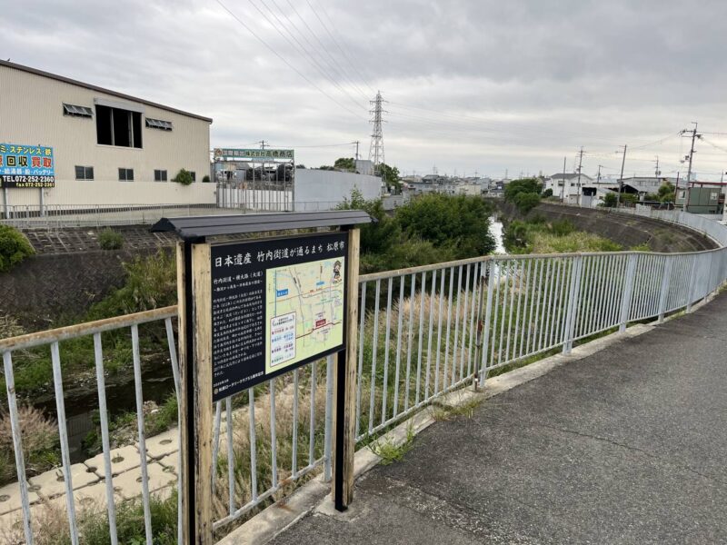 西除川の案内板の写真